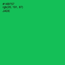 #14BF57 - Jade Color Image