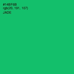 #14BF6B - Jade Color Image