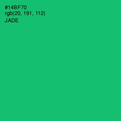 #14BF70 - Jade Color Image