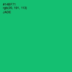 #14BF71 - Jade Color Image