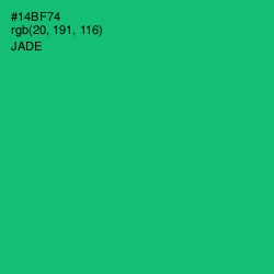 #14BF74 - Jade Color Image