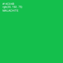 #14C04B - Malachite Color Image