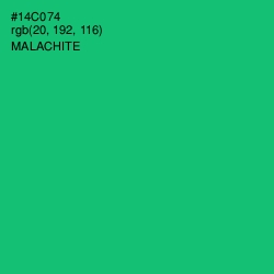 #14C074 - Malachite Color Image