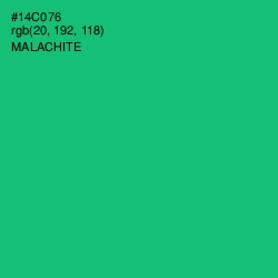 #14C076 - Malachite Color Image