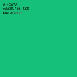 #14C07A - Malachite Color Image