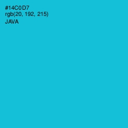 #14C0D7 - Java Color Image