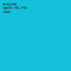 #14C0DB - Java Color Image