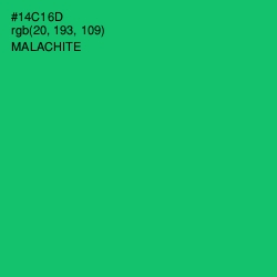 #14C16D - Malachite Color Image