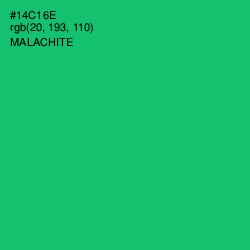#14C16E - Malachite Color Image