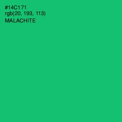 #14C171 - Malachite Color Image