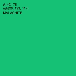 #14C175 - Malachite Color Image