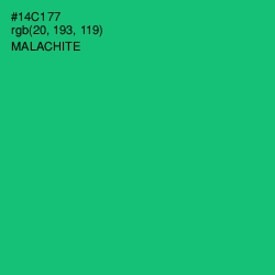 #14C177 - Malachite Color Image