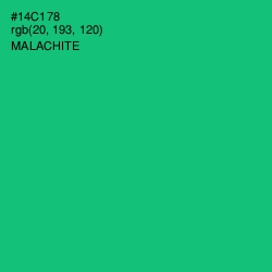 #14C178 - Malachite Color Image