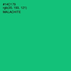 #14C179 - Malachite Color Image