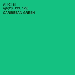 #14C181 - Caribbean Green Color Image