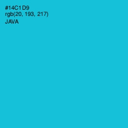 #14C1D9 - Java Color Image