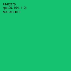 #14C270 - Malachite Color Image