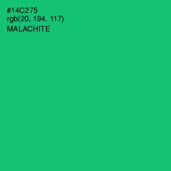 #14C275 - Malachite Color Image