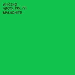 #14C34D - Malachite Color Image