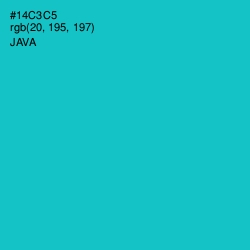 #14C3C5 - Java Color Image