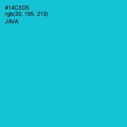#14C3D5 - Java Color Image