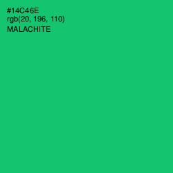 #14C46E - Malachite Color Image