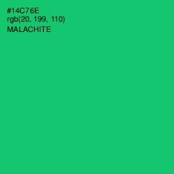 #14C76E - Malachite Color Image