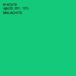 #14C979 - Malachite Color Image