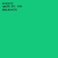 #14C97C - Malachite Color Image