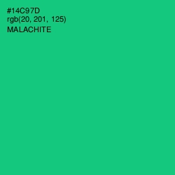 #14C97D - Malachite Color Image