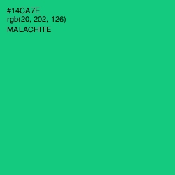 #14CA7E - Malachite Color Image