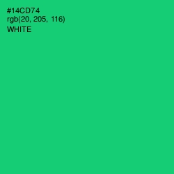 #14CD74 - Malachite Color Image