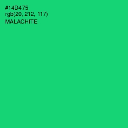 #14D475 - Malachite Color Image