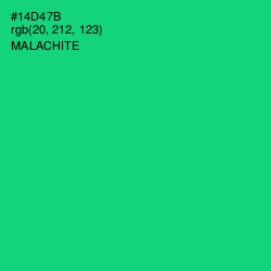 #14D47B - Malachite Color Image