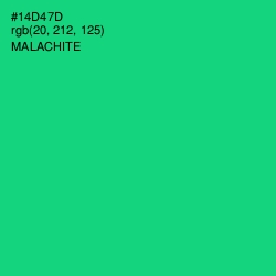 #14D47D - Malachite Color Image