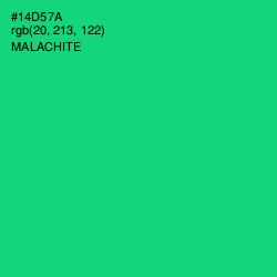 #14D57A - Malachite Color Image
