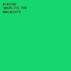 #14D76D - Malachite Color Image