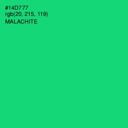 #14D777 - Malachite Color Image
