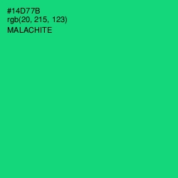 #14D77B - Malachite Color Image