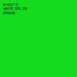 #14DC1D - Green Color Image