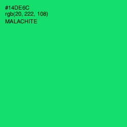 #14DE6C - Malachite Color Image