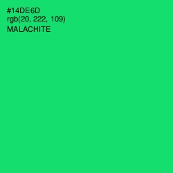 #14DE6D - Malachite Color Image