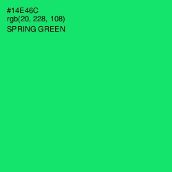 #14E46C - Spring Green Color Image