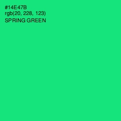 #14E47B - Spring Green Color Image