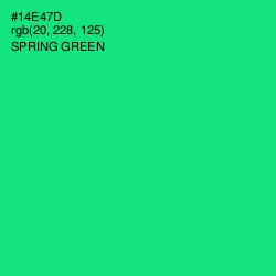 #14E47D - Spring Green Color Image