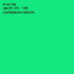 #14E780 - Caribbean Green Color Image