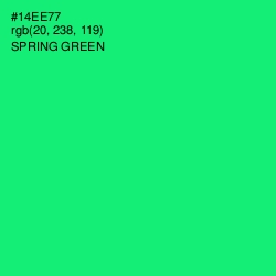 #14EE77 - Spring Green Color Image