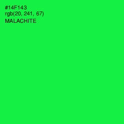 #14F143 - Malachite Color Image