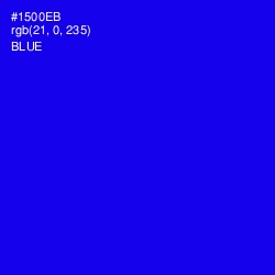 #1500EB - Blue Color Image