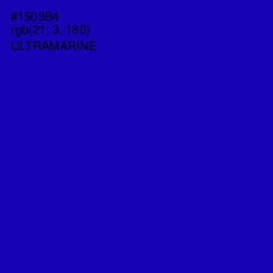 #1503B4 - Ultramarine Color Image